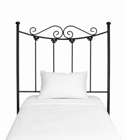 593-HOJAS Cabezal de 90cms. color único negro 593-HOJAS Cabezal de 90cms. color único negro